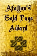 Afallon's Gold Page Award